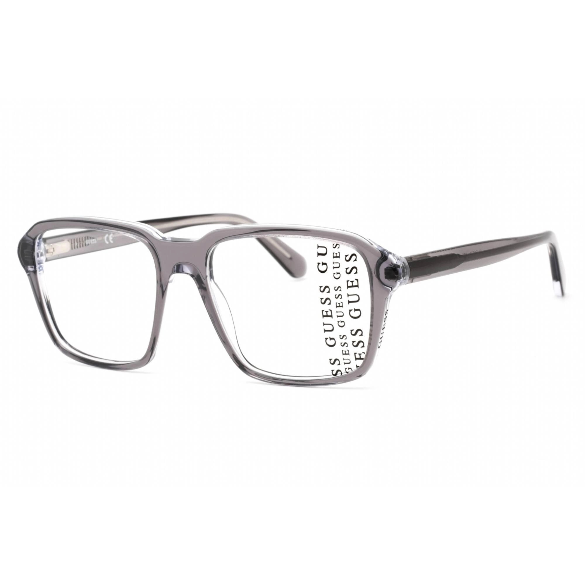 Guess Men's Eyeglasses - Full Rim Fixed Nose Pads Grey Plastic Frame | GU50073 020