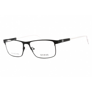 Guess Men's Eyeglasses - Full Rim Matte Black Plastic Rectangular Frame | GU1972 002