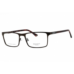 Hackett Men's Eyeglasses - Brown Metal Full Rim Rectangular Shape Frame| HEK1213 133