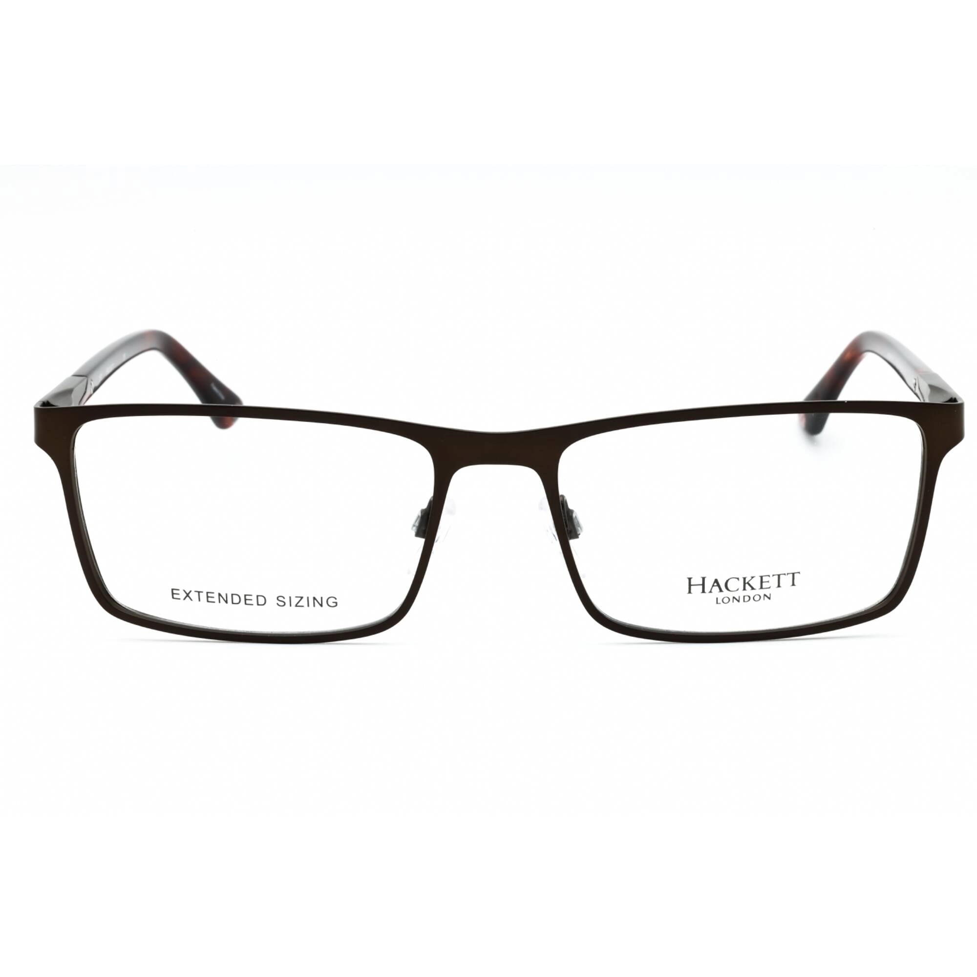 Hackett Men's Eyeglasses - Brown Metal Full Rim Rectangular Shape Frame| HEK1213 133