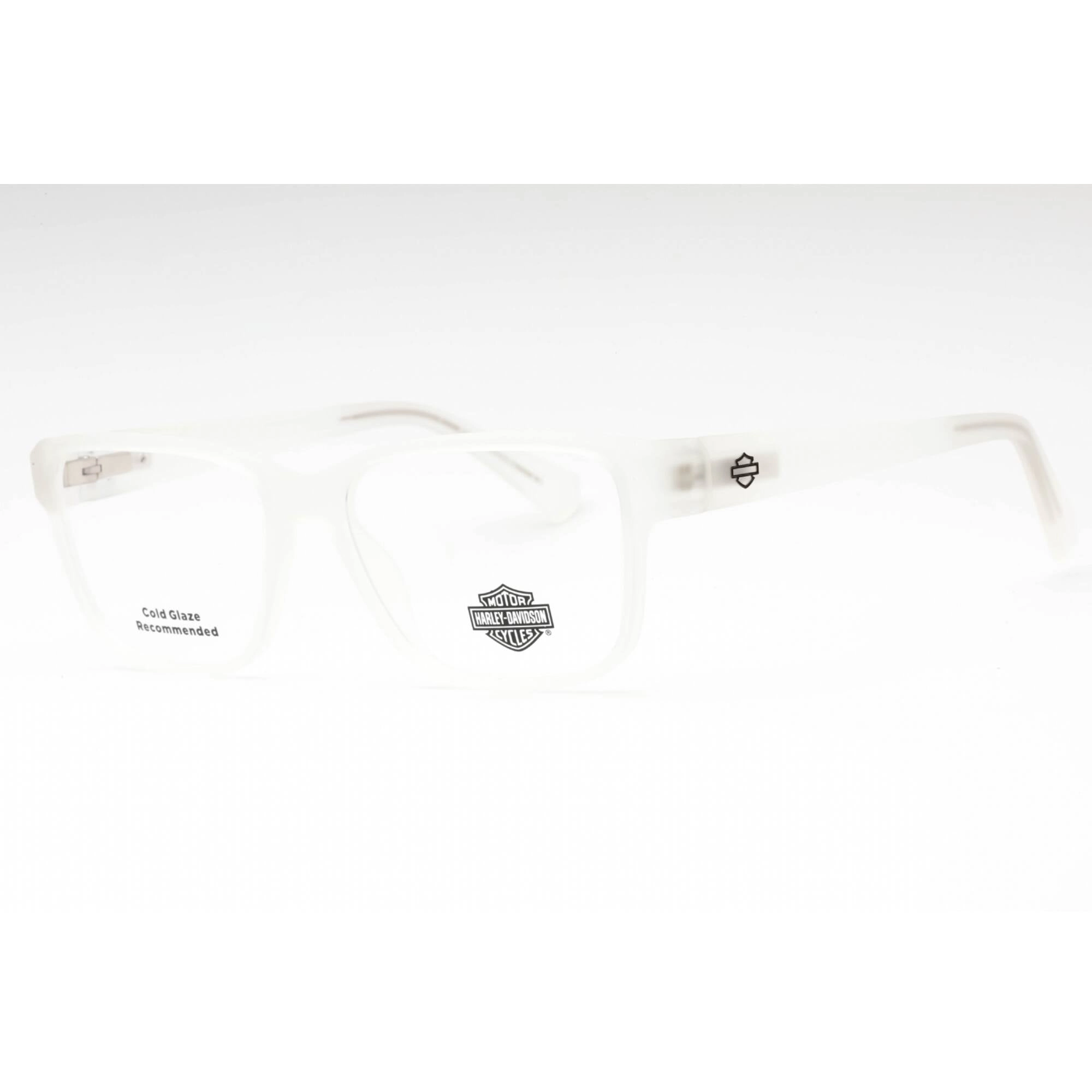 Harley Davidson Men's Eyeglasses - Crystal Plastic Rectangular Frame | HD0981 026
