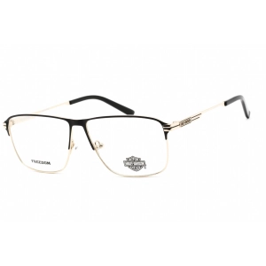 Harley Davidson Unisex Eyeglasses - Pale Gold Metal Square Shape Frame | HD9017 032
