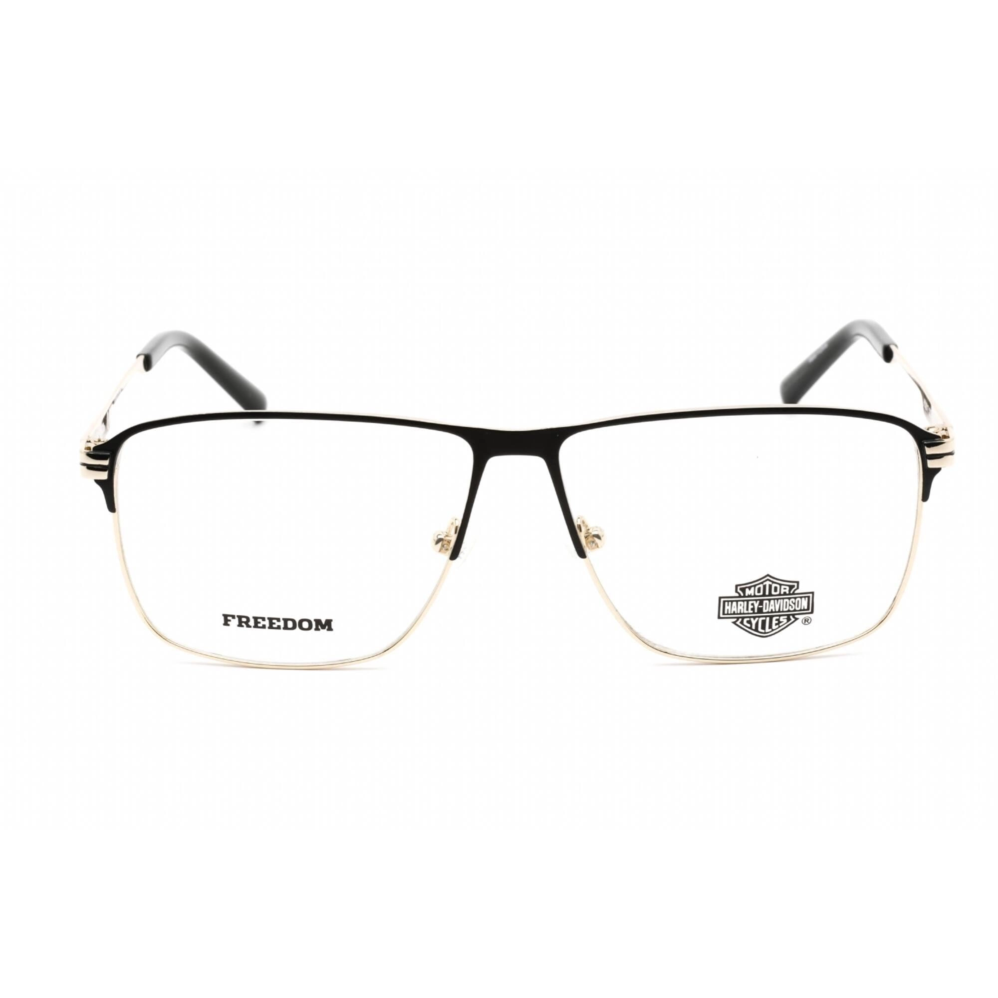 Harley Davidson Unisex Eyeglasses - Pale Gold Metal Square Shape Frame | HD9017 032