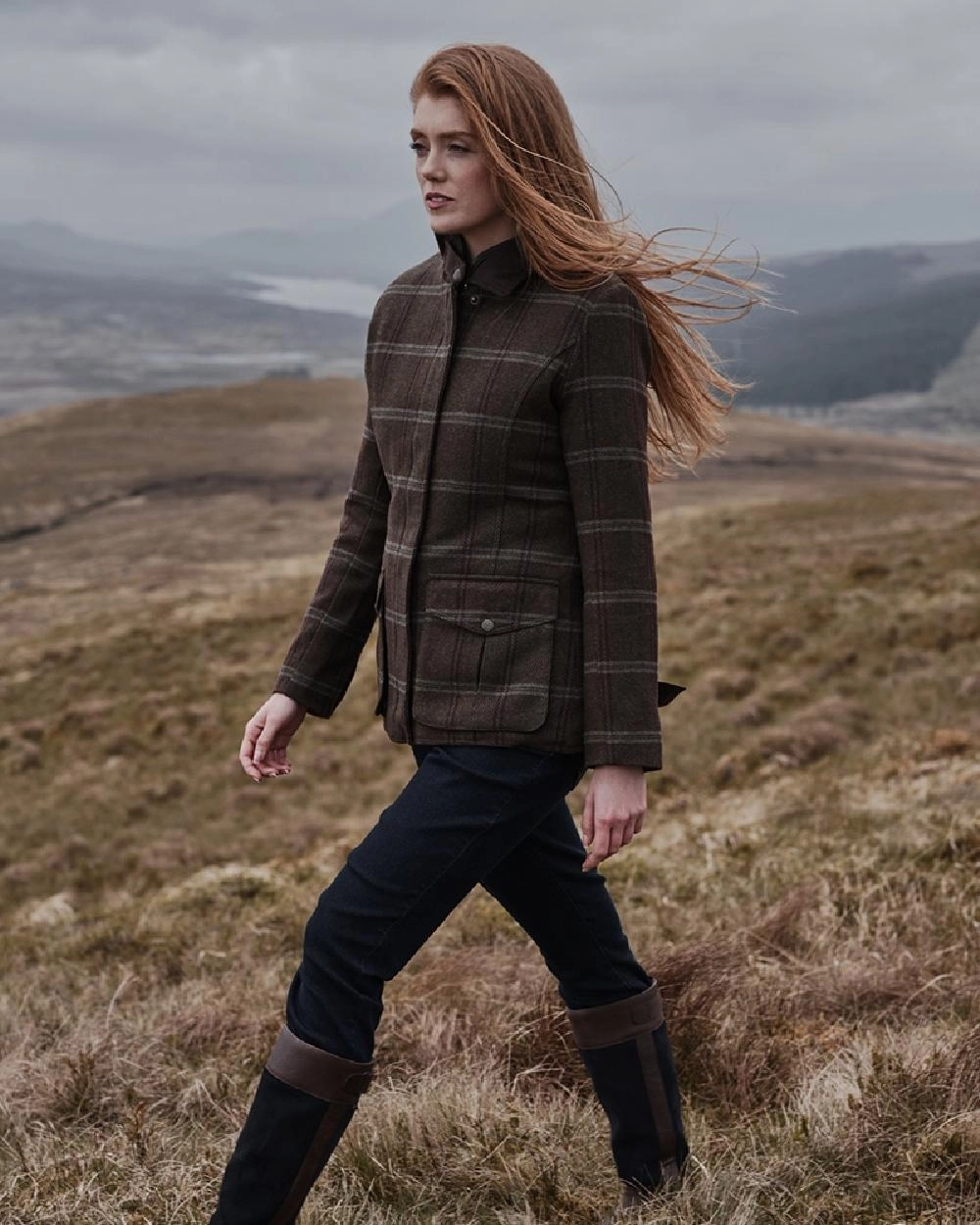 Hoggs of Fife Musselburgh Tweed Field Coat