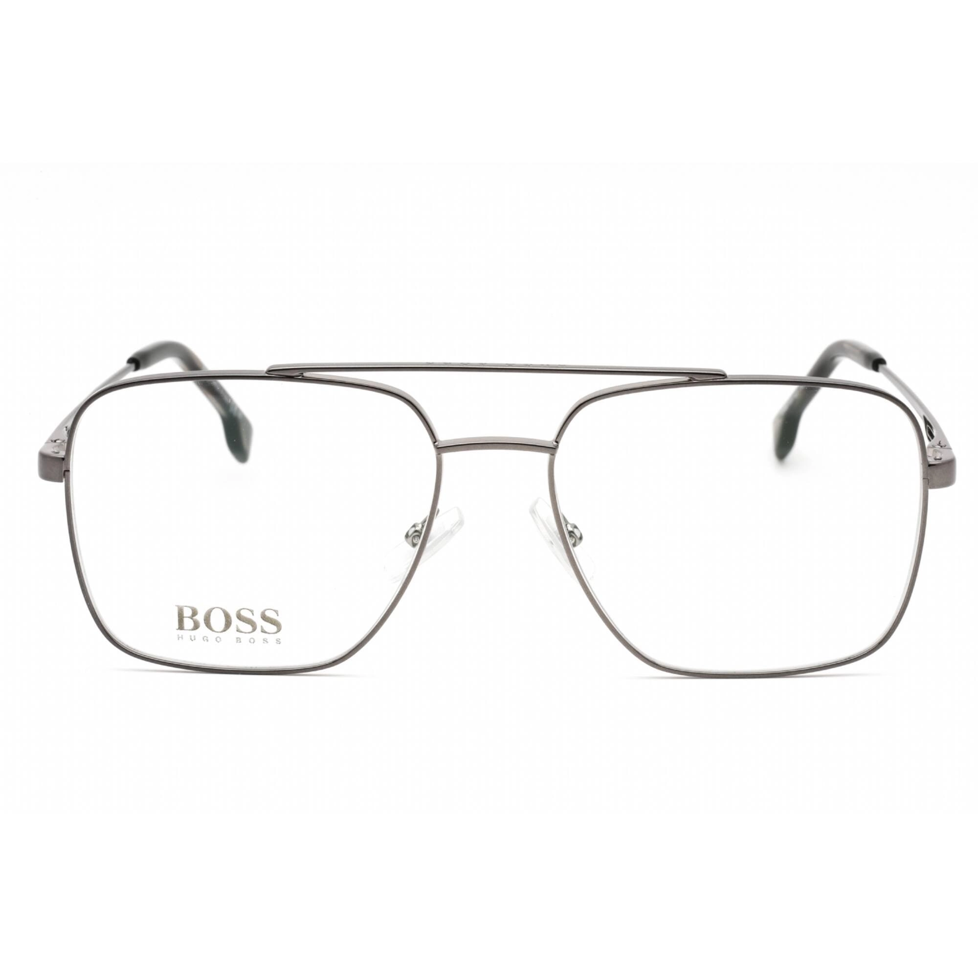 Hugo Boss Men's Eyeglasses - Dark Ruthenium Metal Aviator Frame | BOSS 1328 0KJ1 00