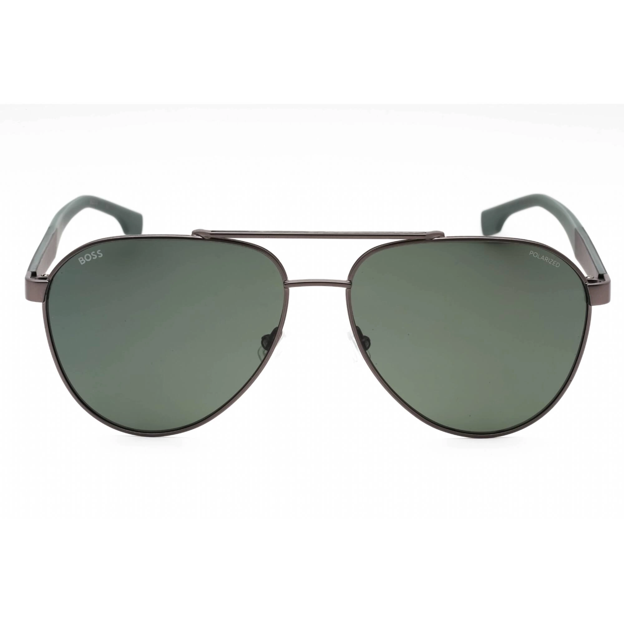 Hugo Boss Men's Sunglasses - Matte Ruthenium Full Rim Aviator Frame | 1485/S 0MFK