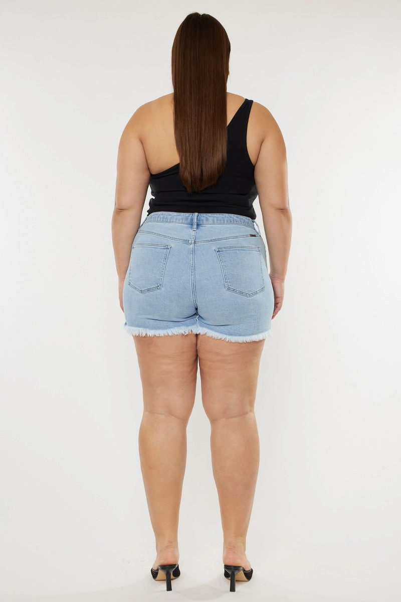 Imogen High Rise Mom Shorts (Plus Size)