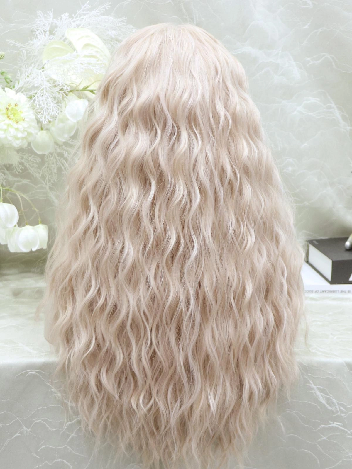 IMstyle Judi 13*4 Ash pink water wave free parting lace front wig-NH17t0-LS08(13×4)
