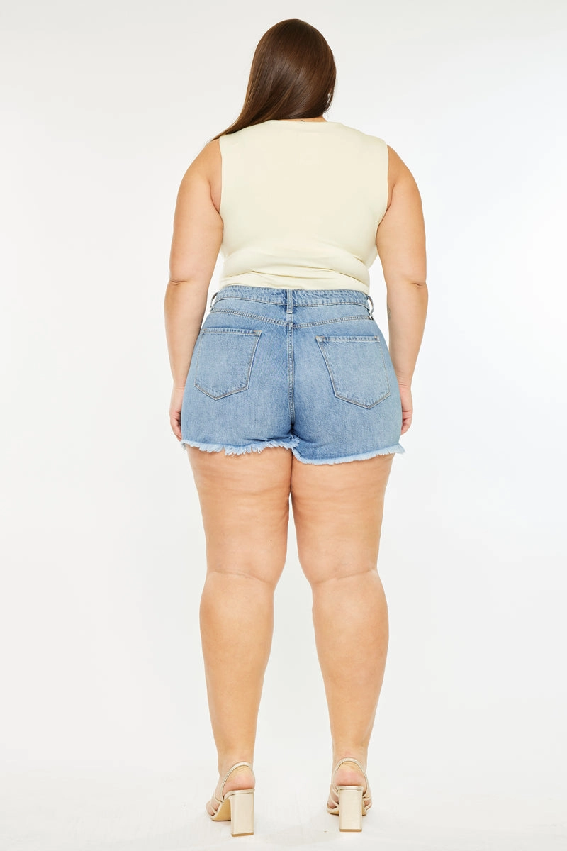 Isabelle Ultra High Rise Mom Shorts (Plus Size)
