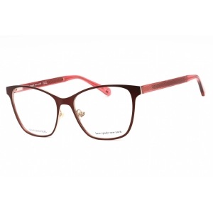 Kate Spade Men's Eyeglasses - Red Metal Cat Eye Frame Clear Demo Lens | Seline C9A