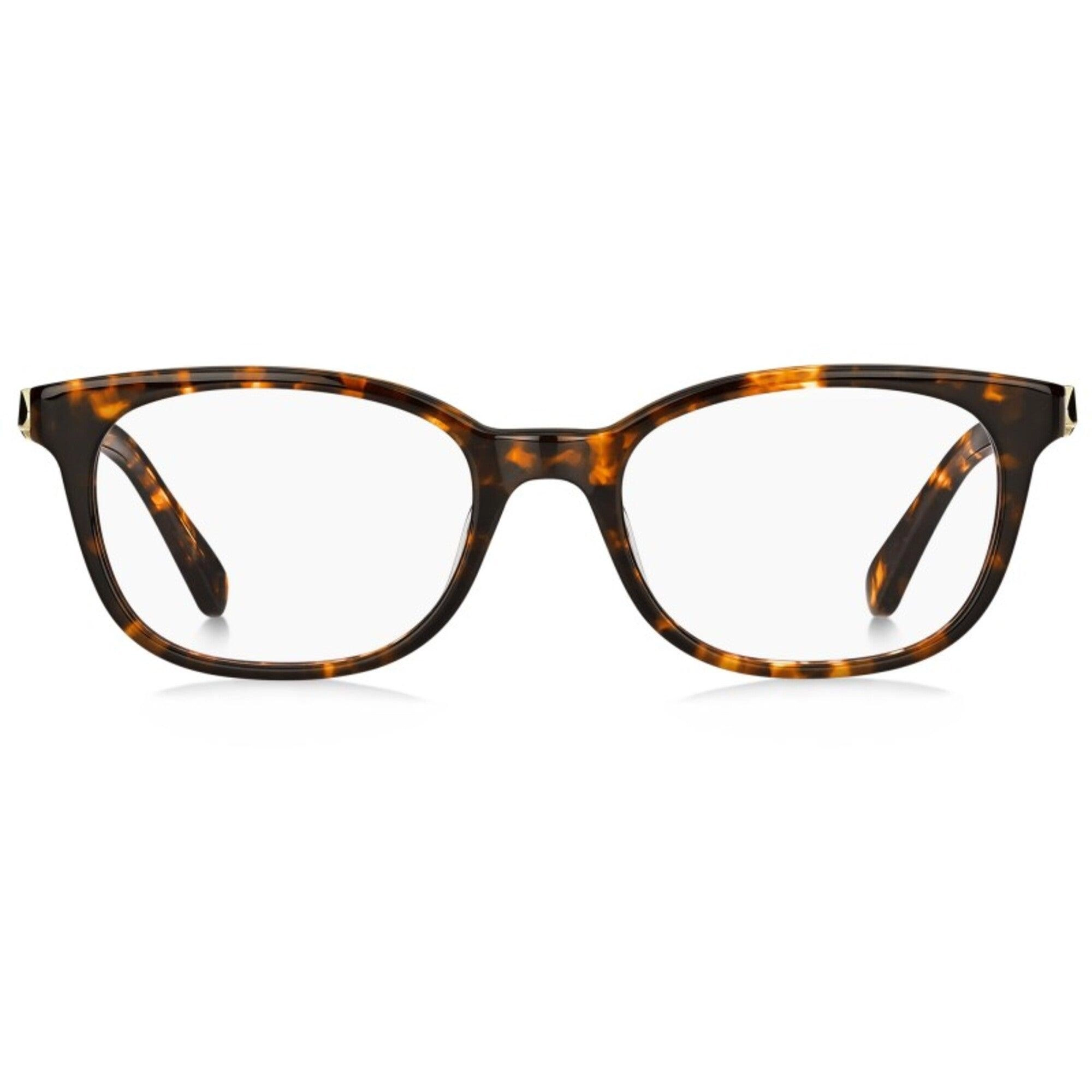 Kate Spade Women's Eyeglasses - Dark Havana Plastic Full Rim | KATE SPADE LUELLA 86