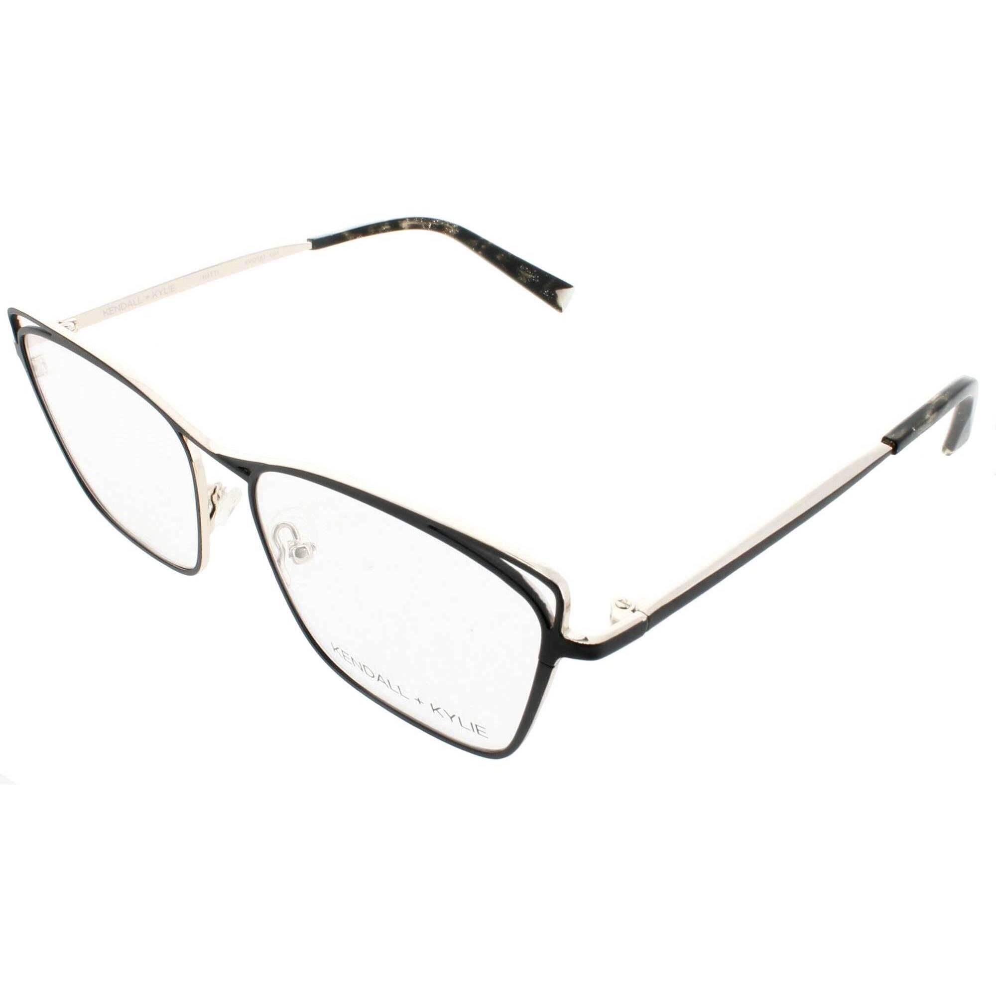 Kendall   Kylie Women's Eyeglasses - Black Metal Cat Eye Frame Demo Lens | KKO181G 1