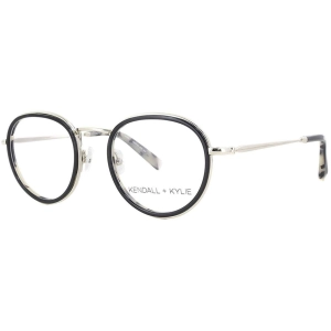 Kendall   Kylie Women's Eyeglasses - Black Round Frame Demo Lens | KKO115 RYAN 10