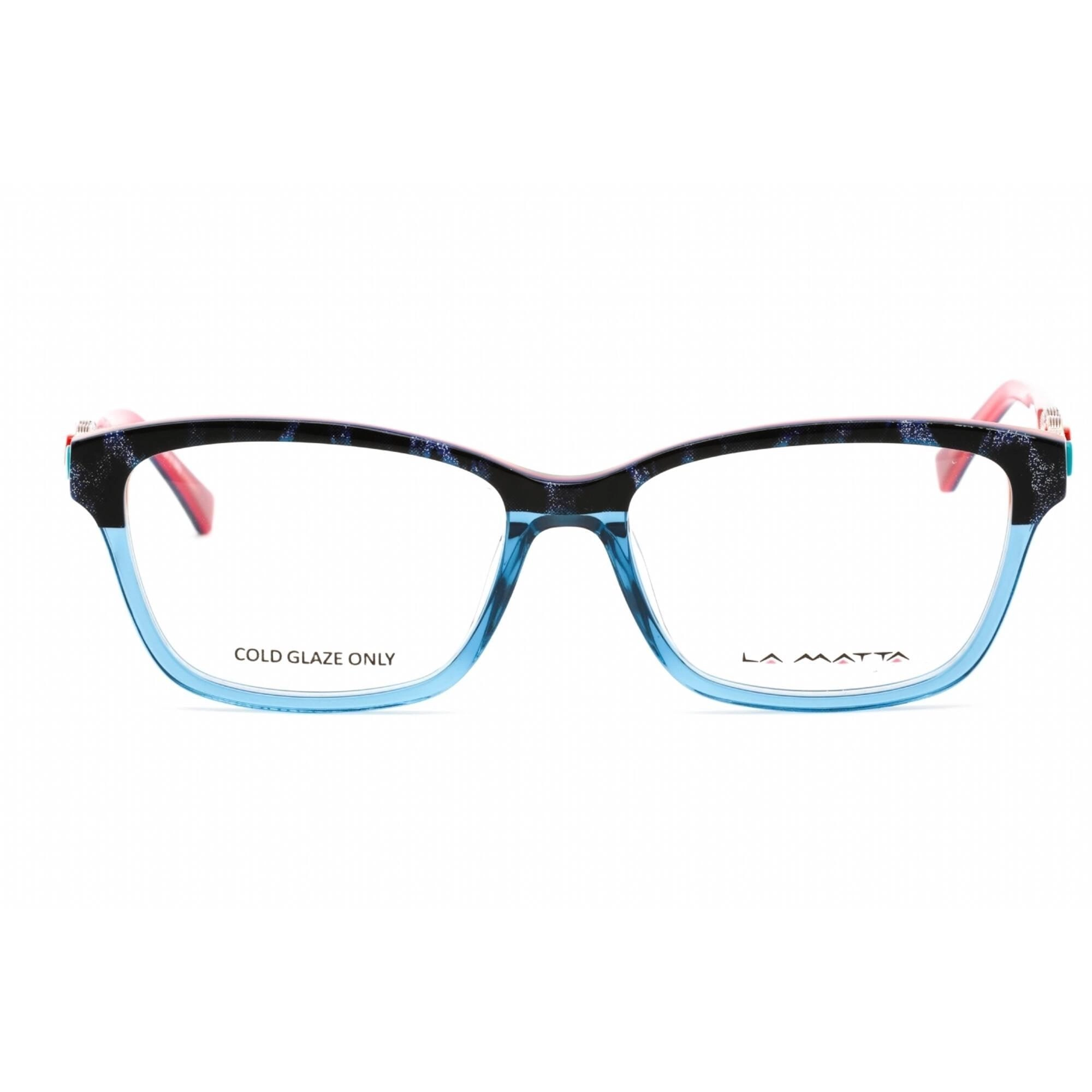 La Matta Women's Eyeglasses - Full Rim Cat Eye Multicolor Plastic Frame | LMV3300 C1