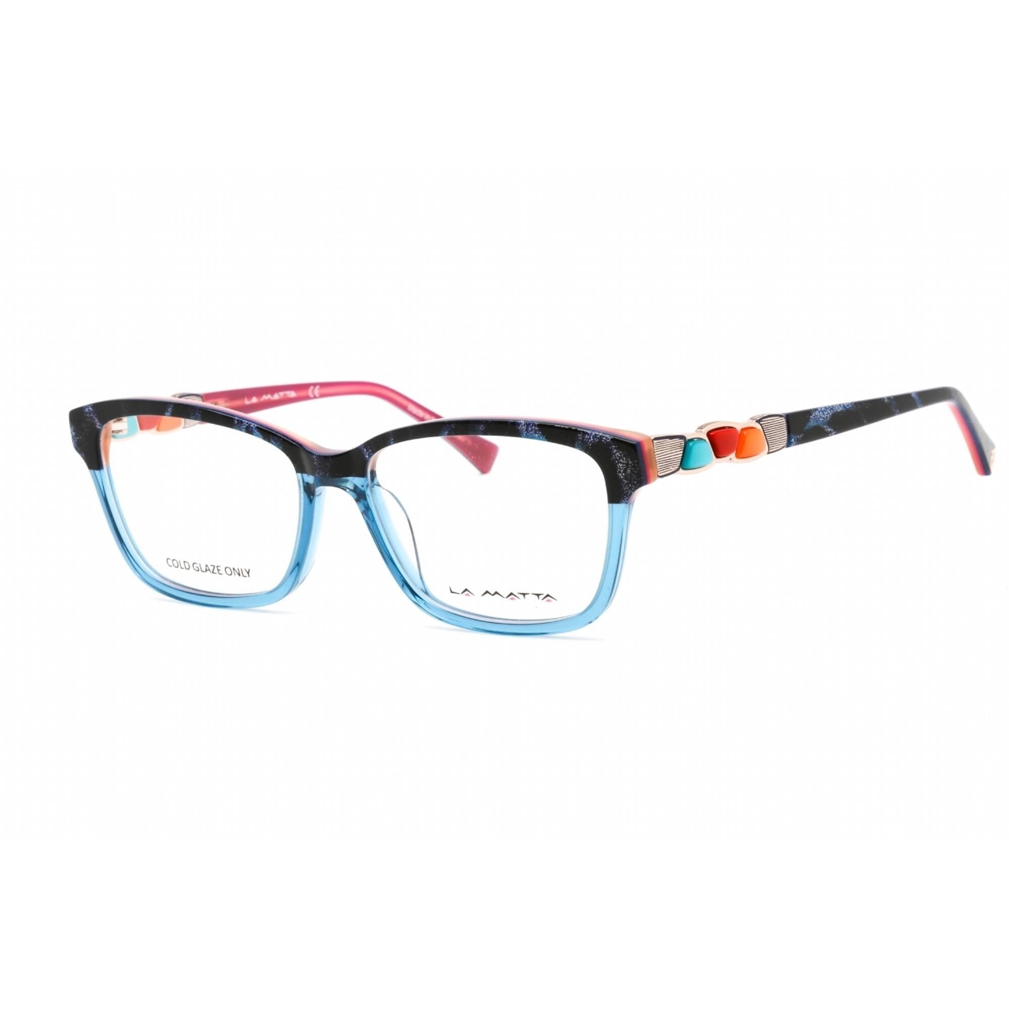 La Matta Women's Eyeglasses - Full Rim Cat Eye Multicolor Plastic Frame | LMV3300 C1