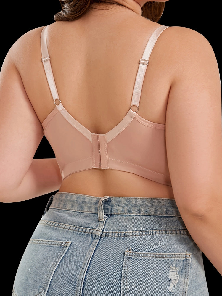 Lace Seamless Underwear Minimizer Bras Wireless Bra