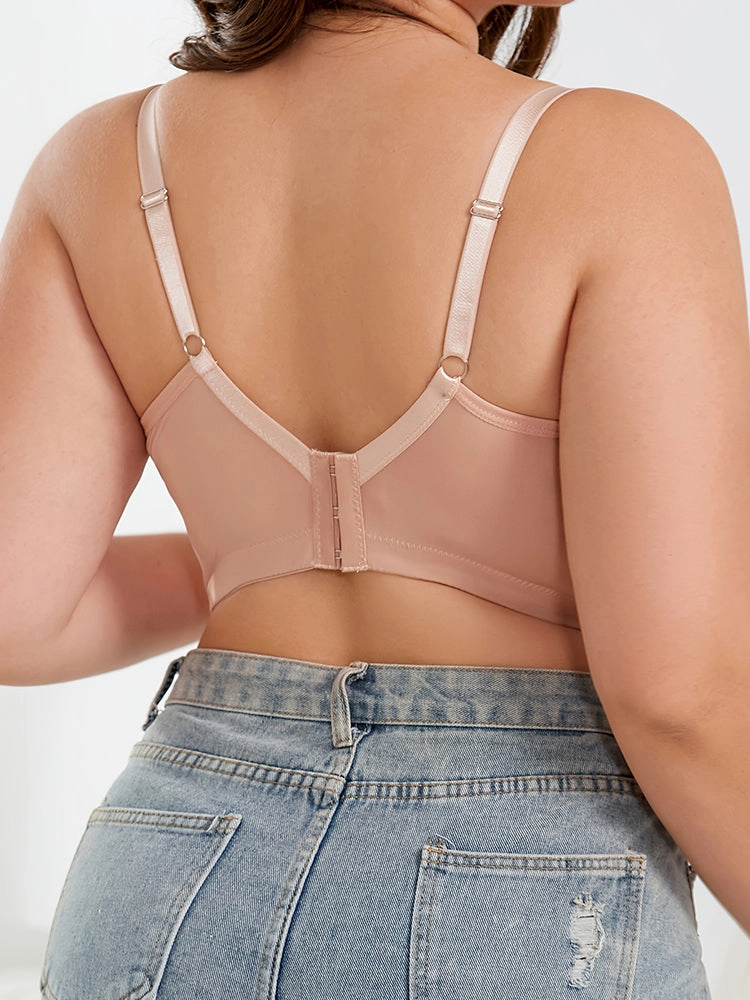 Lace Seamless Underwear Minimizer Bras Wireless Bra