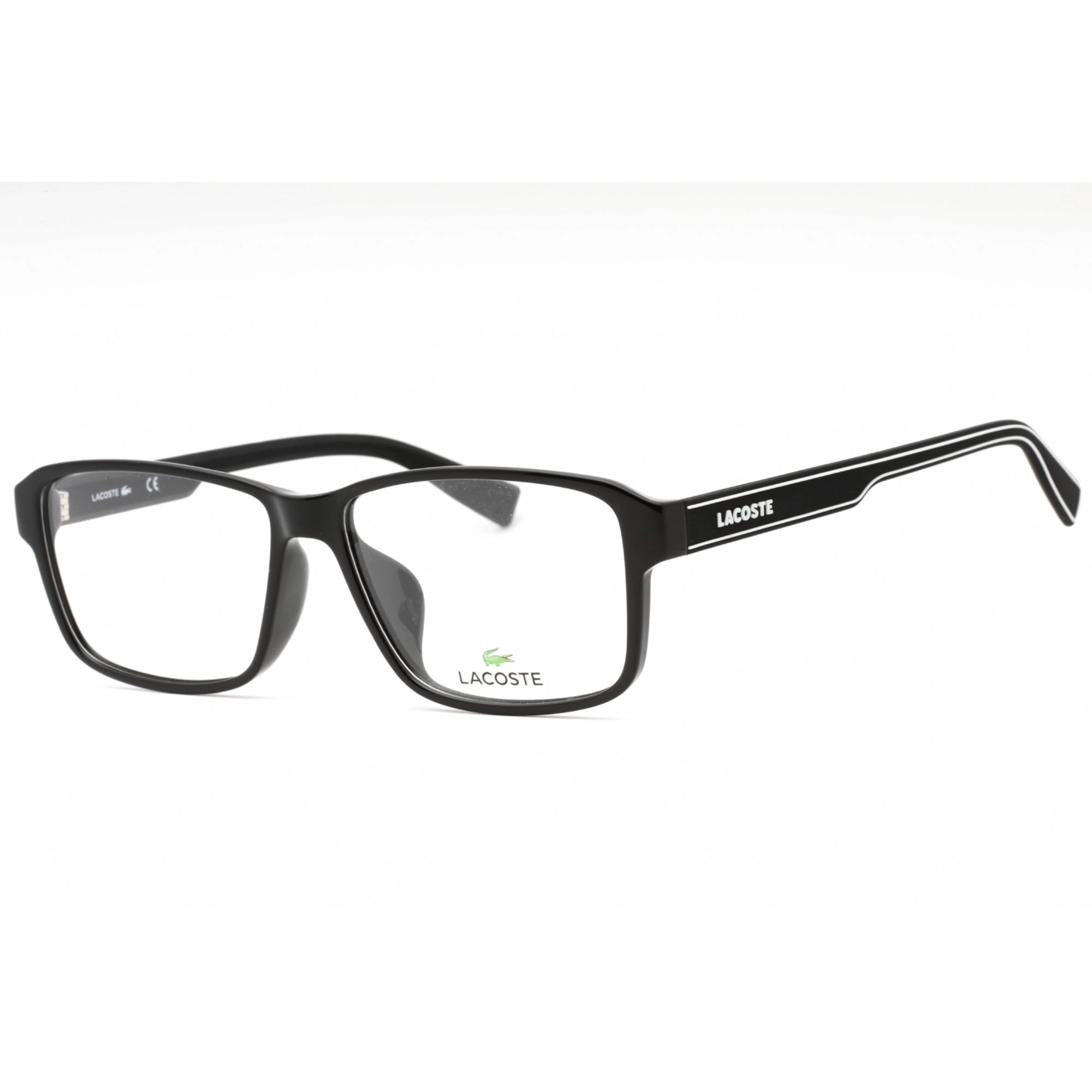 Lacoste Men's Eyeglasses - Black Plastic Rectangular Full Rim Frame | L2902LB 001