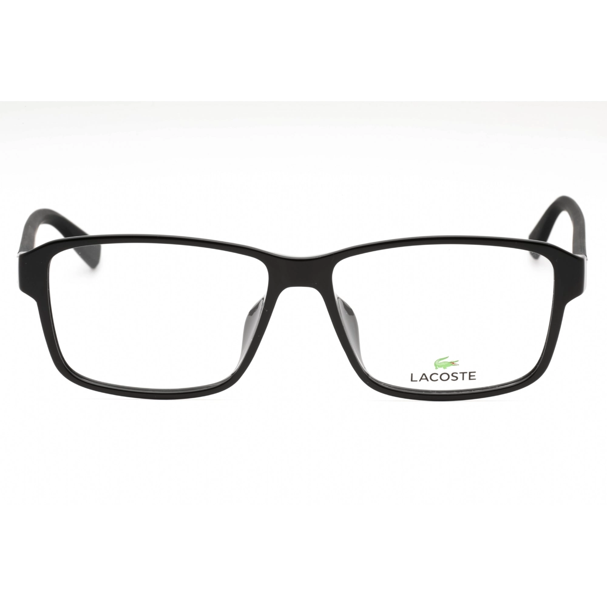 Lacoste Men's Eyeglasses - Black Plastic Rectangular Full Rim Frame | L2902LB 001