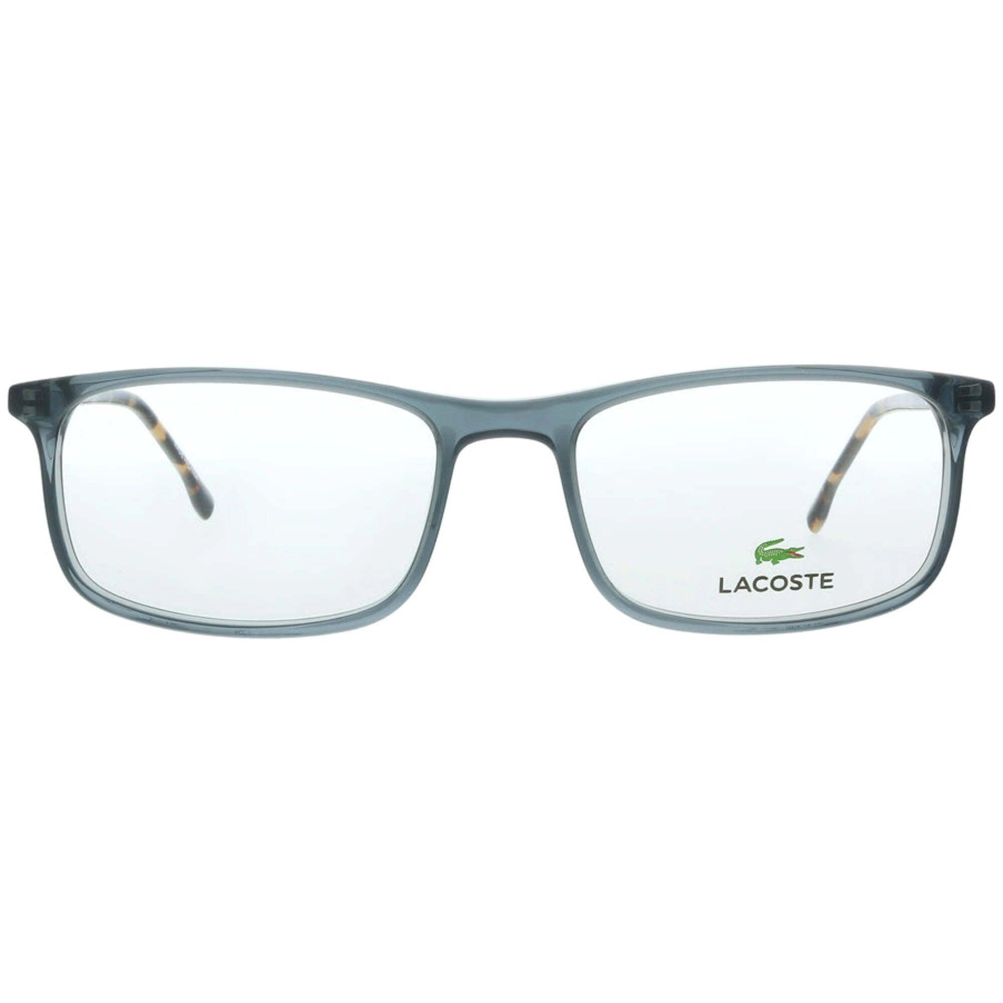 Lacoste Men's Eyeglasses - Blue Avio Plastic Full Rim Square Frame | LACOSTE L2808 414