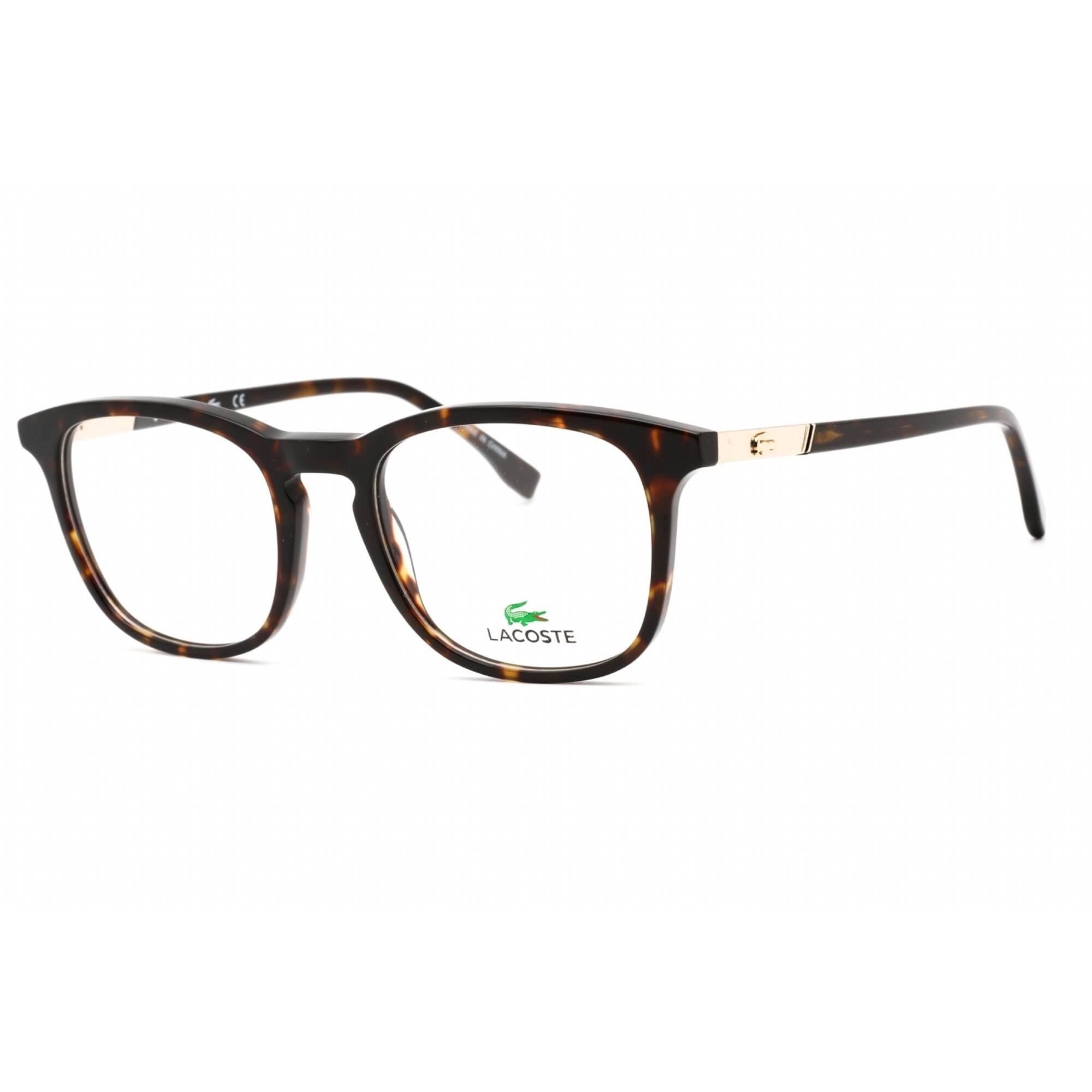 Lacoste Unisex Eyeglasses - Havana Round Full Rim Frame Clear Demo Lens | L2889 230