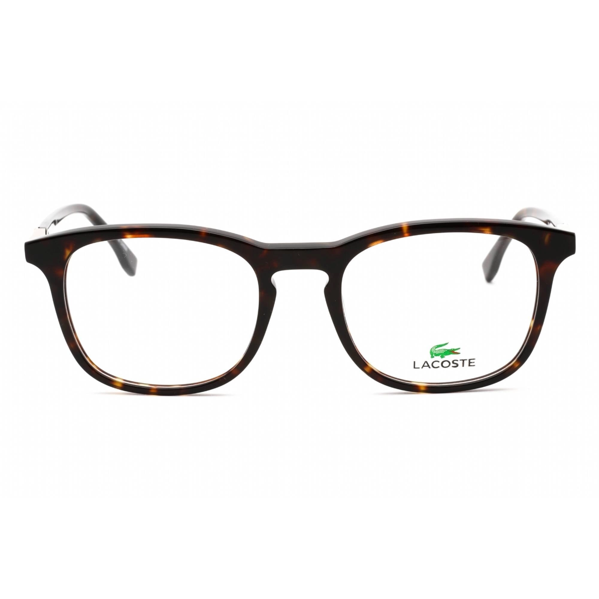 Lacoste Unisex Eyeglasses - Havana Round Full Rim Frame Clear Demo Lens | L2889 230