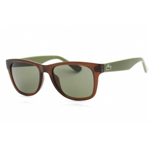 Lacoste Unisex Sunglasses - Green Lens Brown Rectangular Plastic Frame | L734S (210)