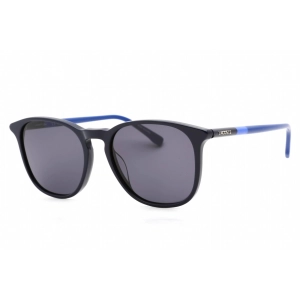 Lacoste Unisex Sunglasses - Grey Lens Blue Rectangular Shape Plastic Frame | L813S 424