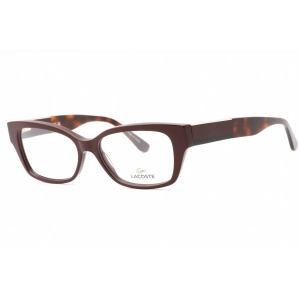 Lacoste Women's Eyeglasses - Dark Red Injected Propionate Cat Eye Frame | L2907 603