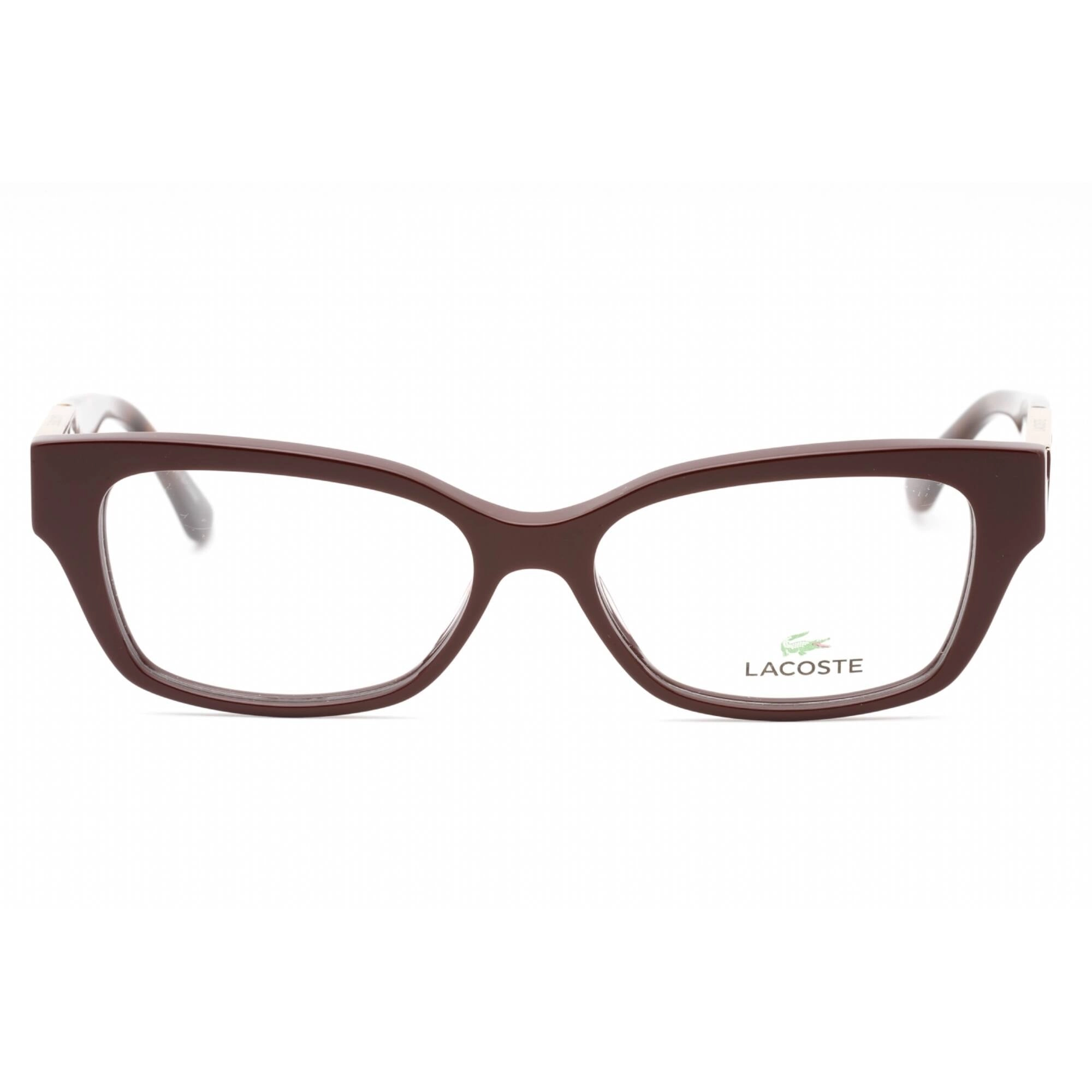 Lacoste Women's Eyeglasses - Dark Red Injected Propionate Cat Eye Frame | L2907 603