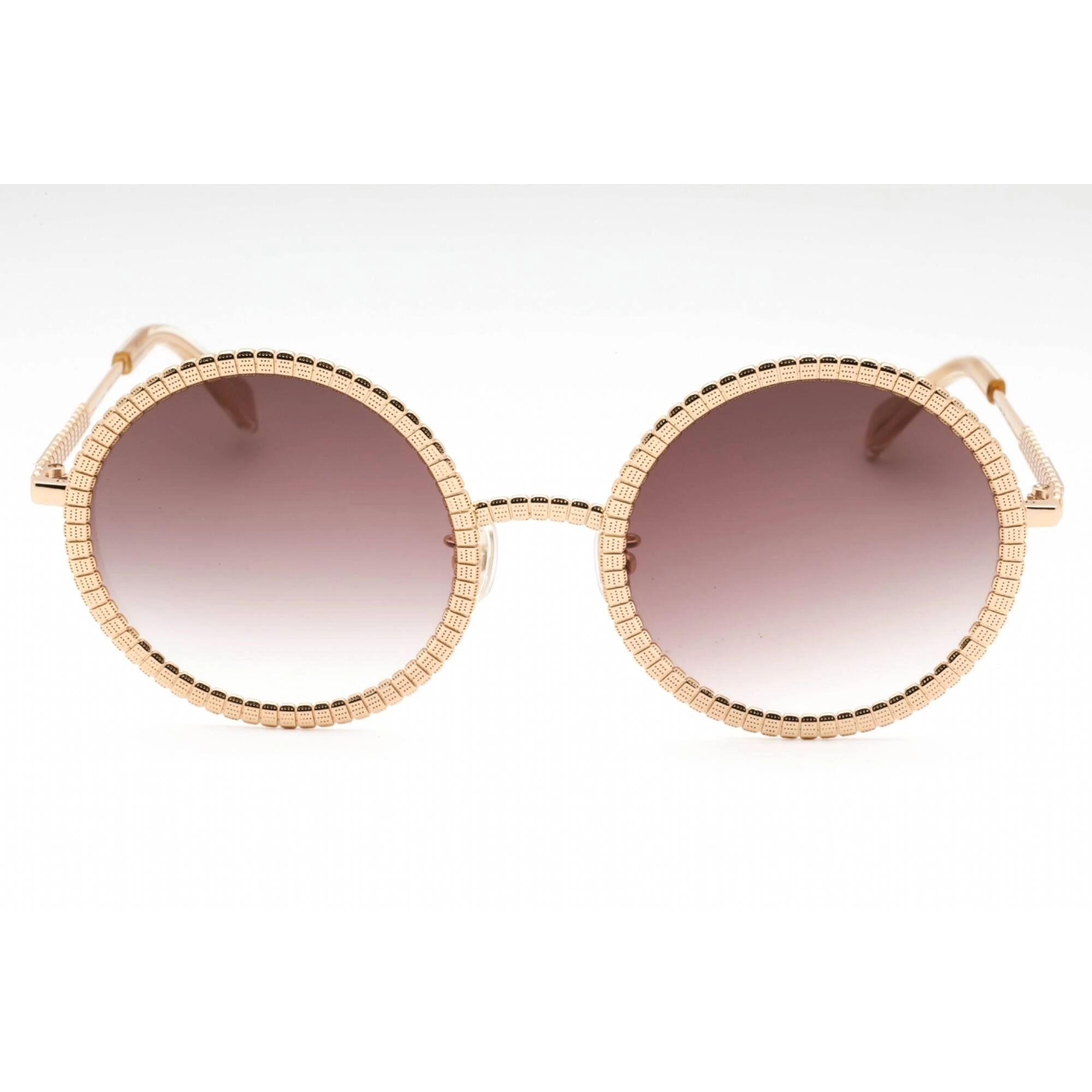 Lacoste Women's Sunglasses - Medium Gold Metal Round Frame | L252S RICKY REGAL 710