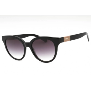 Longchamp Women's Sunglasses - Black Plastic Round Shape Full Rim Frame | LO697S 001