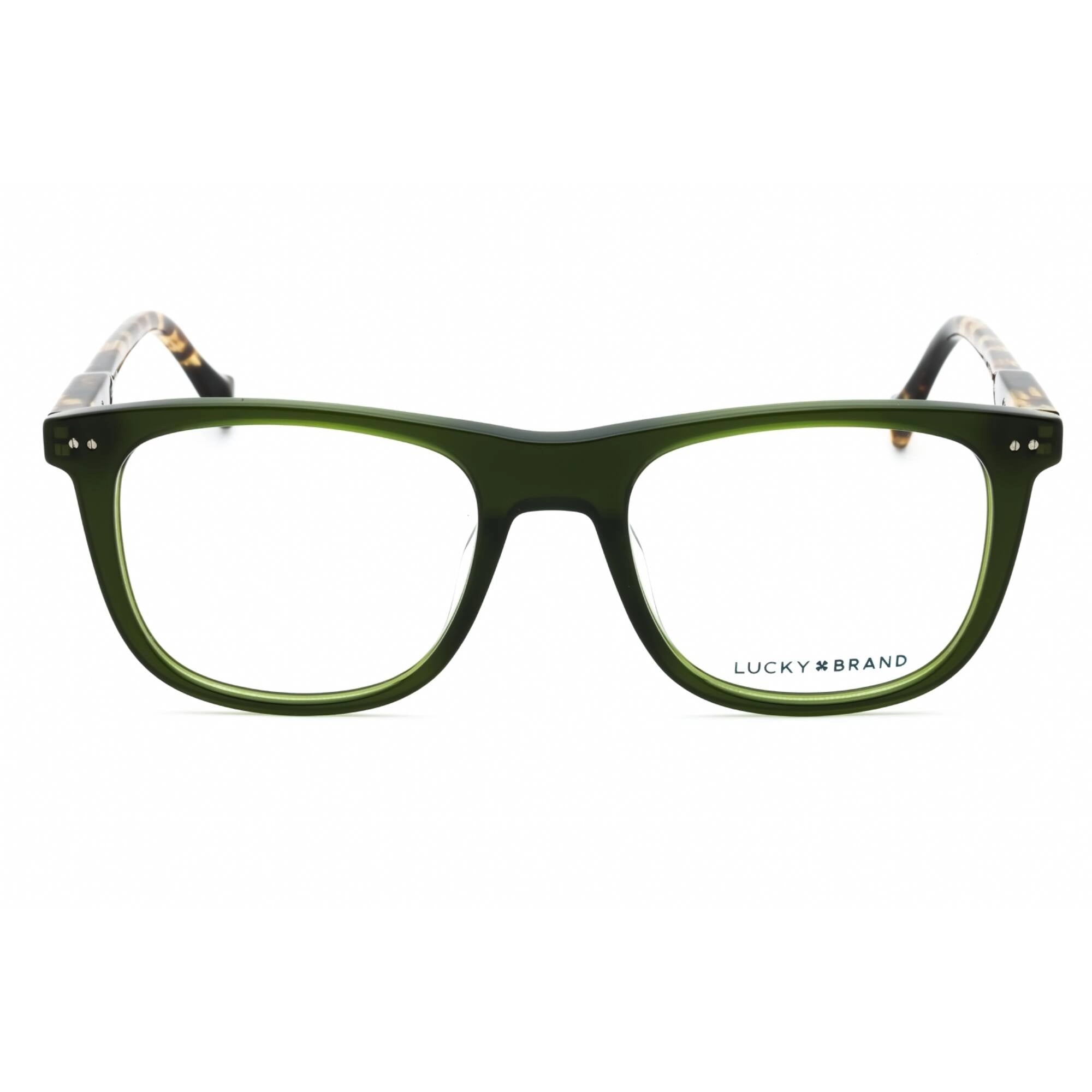 Lucky Brand Men's Eyeglasses - Olive Crystal Acetate Full Rim Frame | VLBD421 0OLC