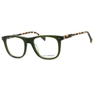 Lucky Brand Men's Eyeglasses - Olive Crystal Acetate Full Rim Frame | VLBD421 0OLC