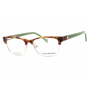 Lucky Brand Women's Eyeglasses - Tortoise/Green Cat Eye Full Rim Frame | D228 0TOG