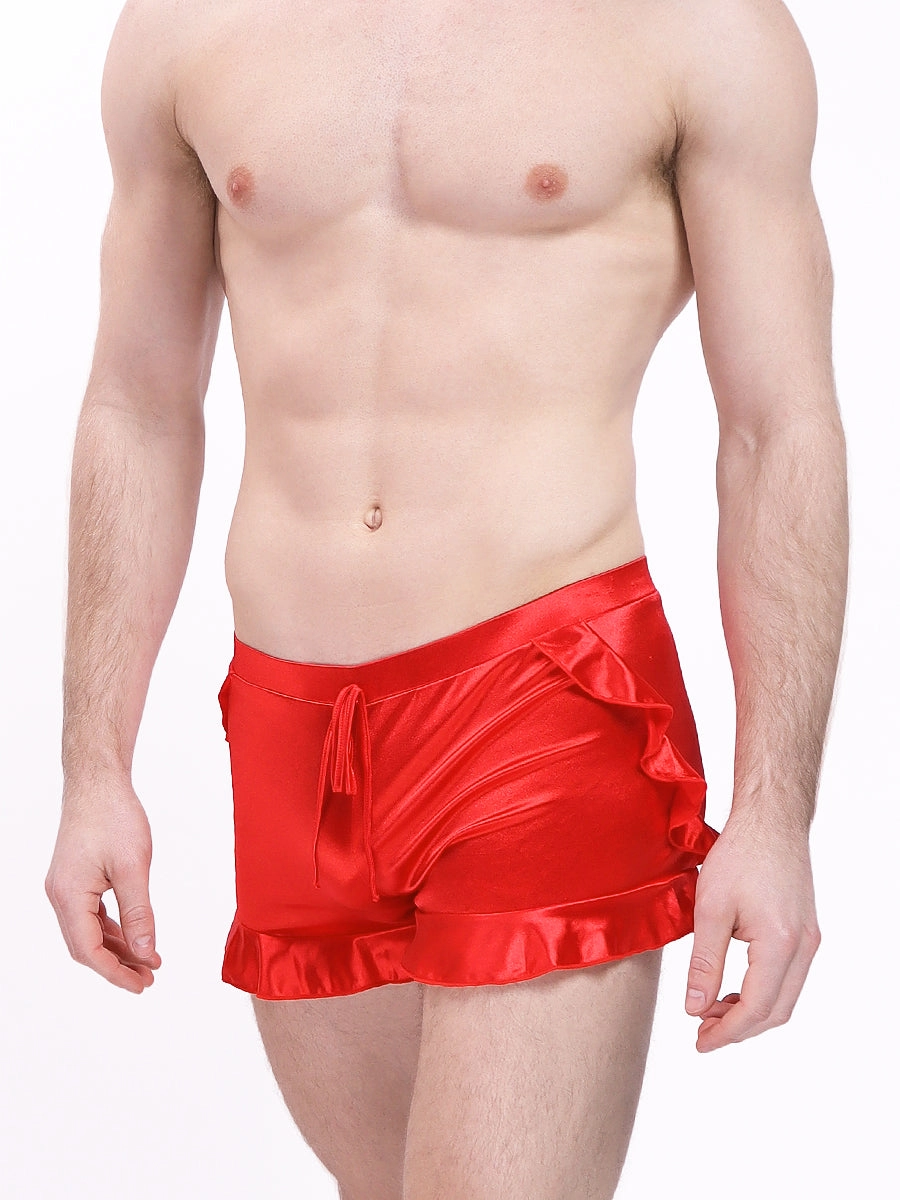Luxe Satin Ruffle Short
