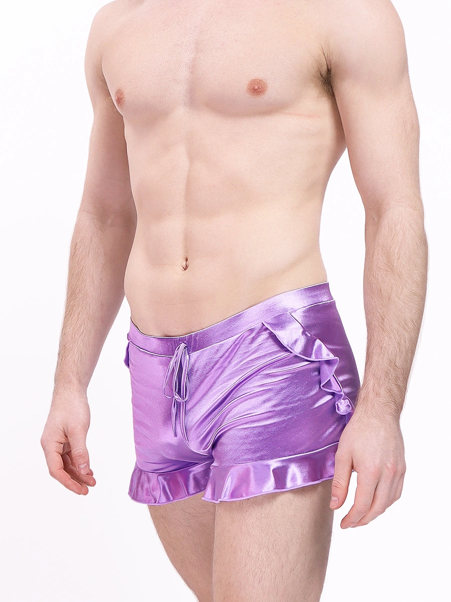 Luxe Satin Ruffle Short