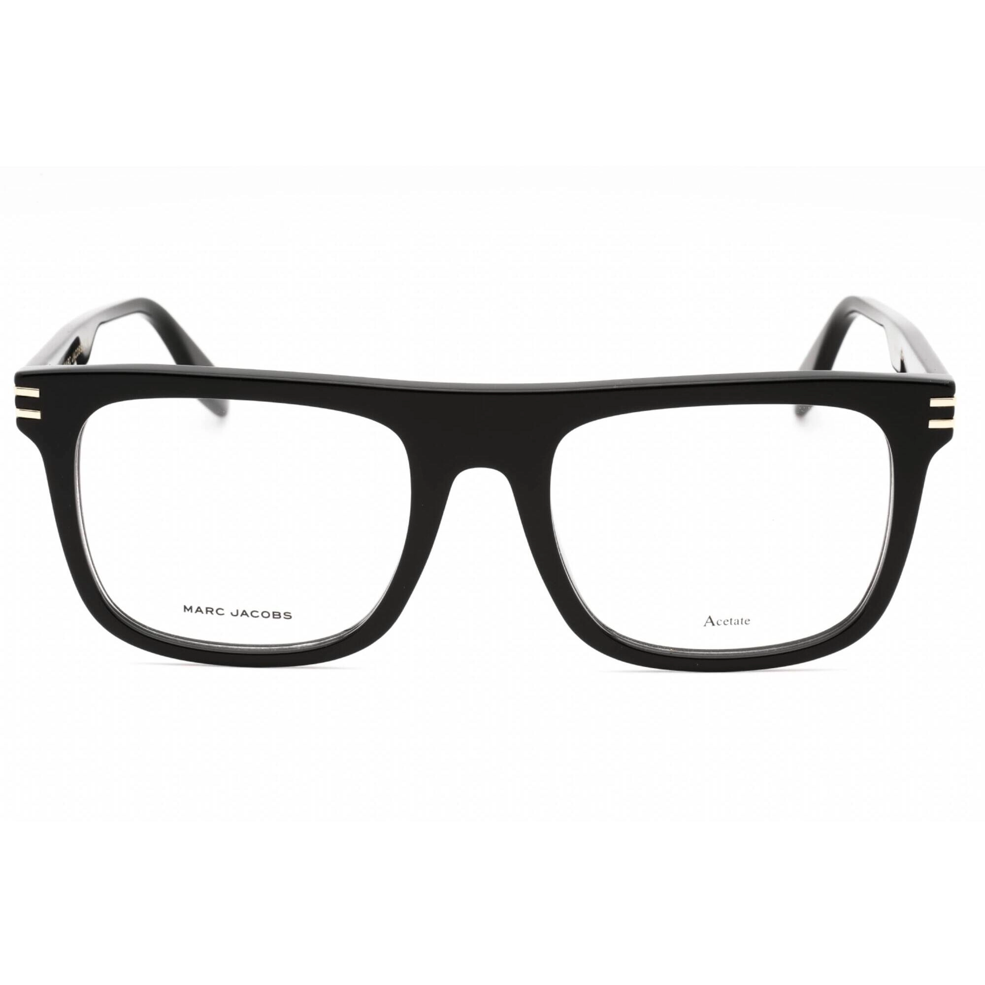 Marc Jacobs Men's Eyeglasses - Black Square Plastic Full Rim Frame | MARC 606 0807 00