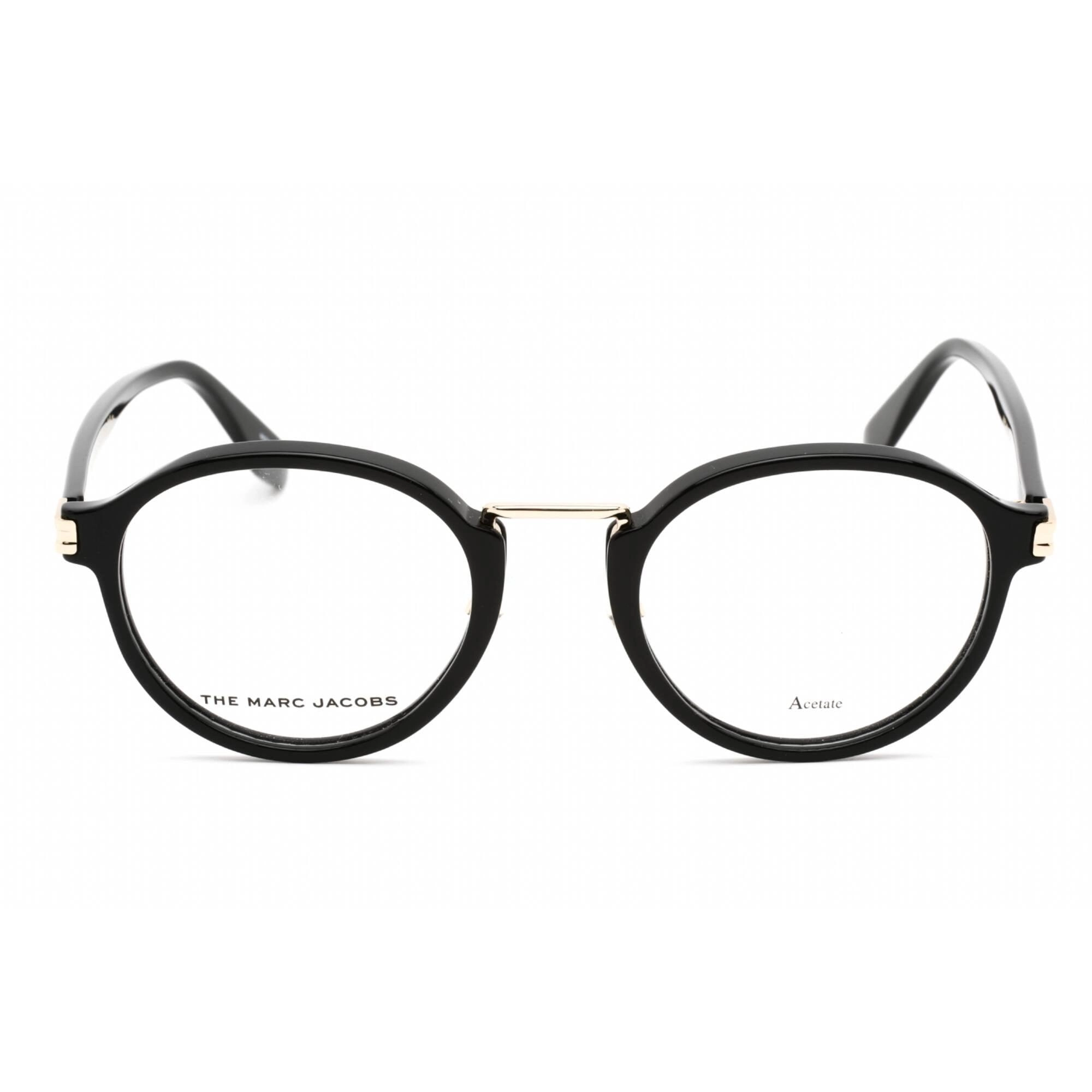 Marc Jacobs Men's Eyeglasses - Full Rim Round Black Plastic Frame | MARC 550 0807 00