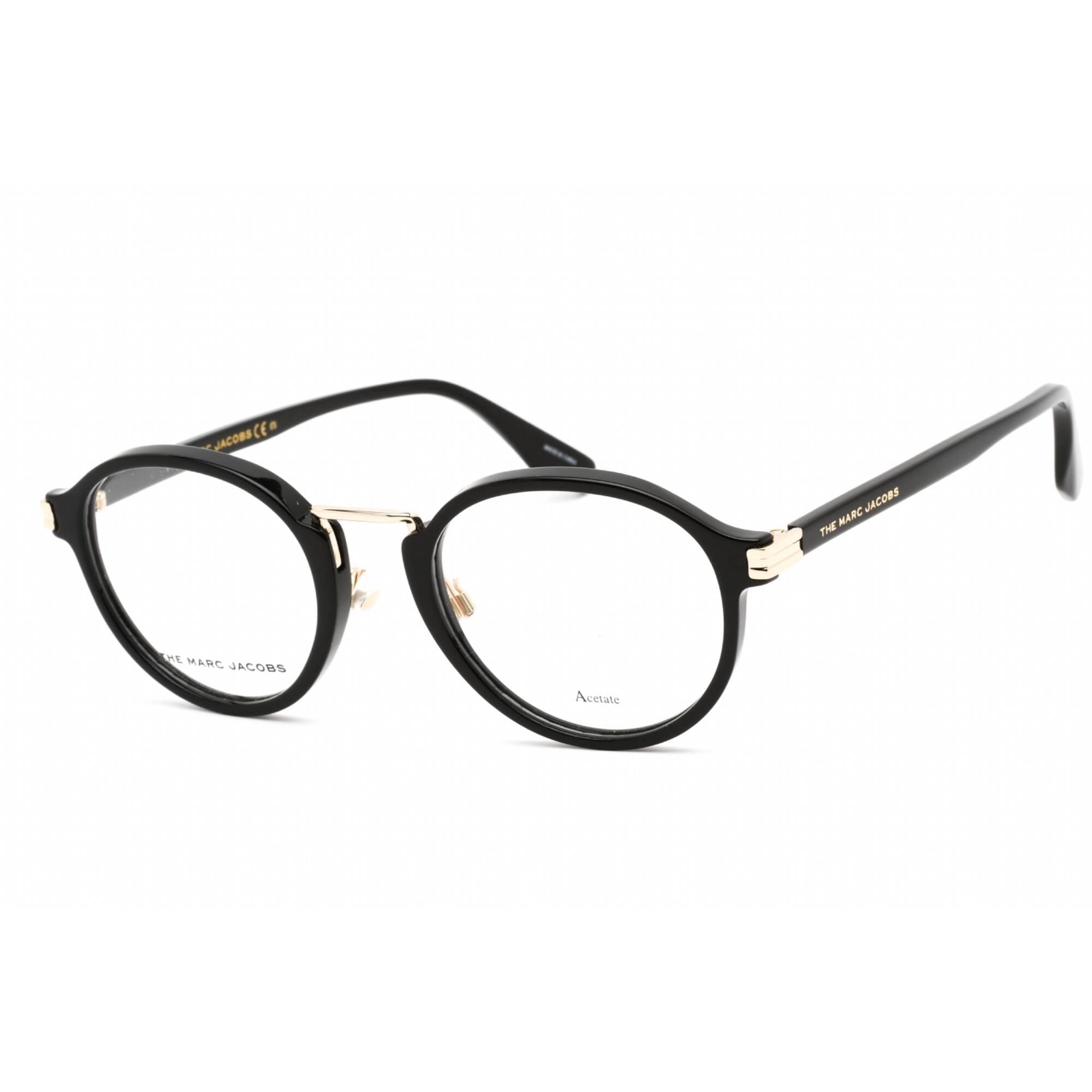 Marc Jacobs Men's Eyeglasses - Full Rim Round Black Plastic Frame | MARC 550 0807 00