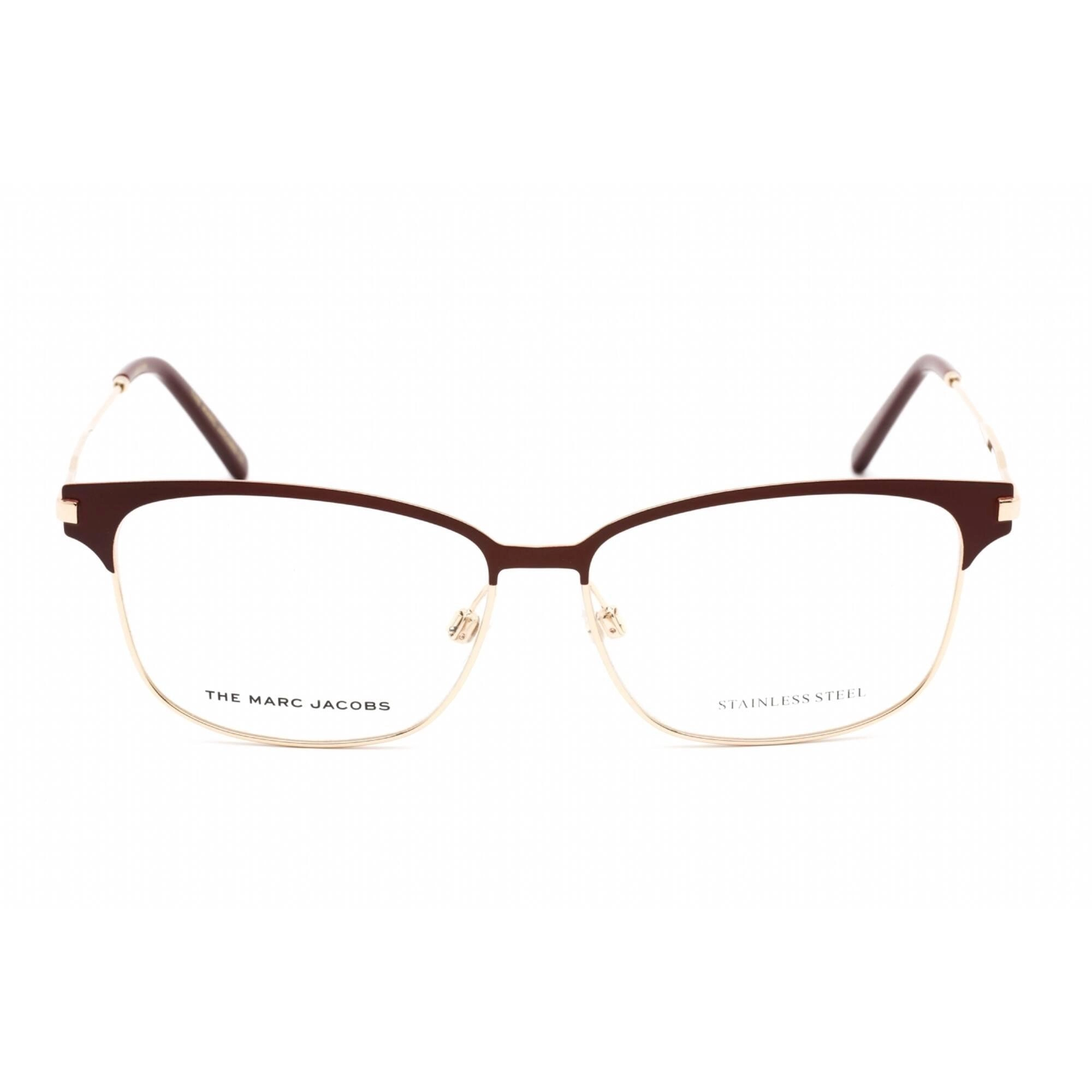 Marc Jacobs Men's Eyeglasses - Rectangular Burgundy Plastic Frame | MARC 535 0LHF 00