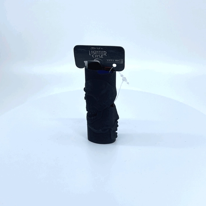 Metal Black Mystic Lighter Case - 12 Pieces Per Retail Ready Display 22263