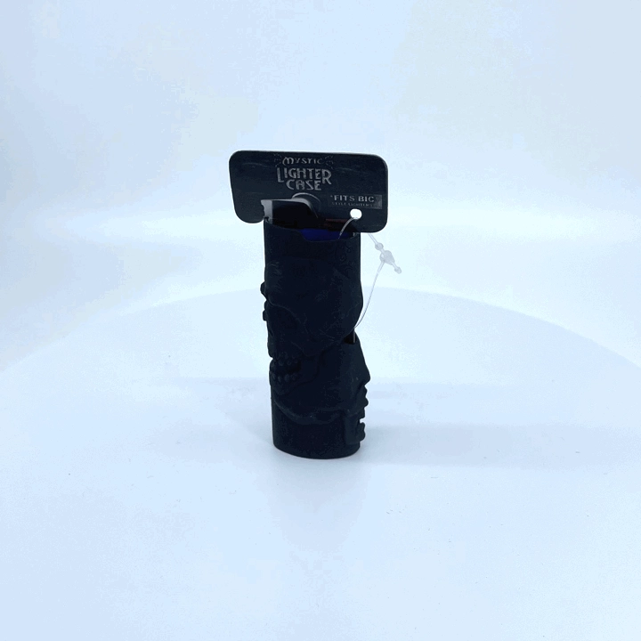 Metal Black Mystic Lighter Case - 12 Pieces Per Retail Ready Display 22263