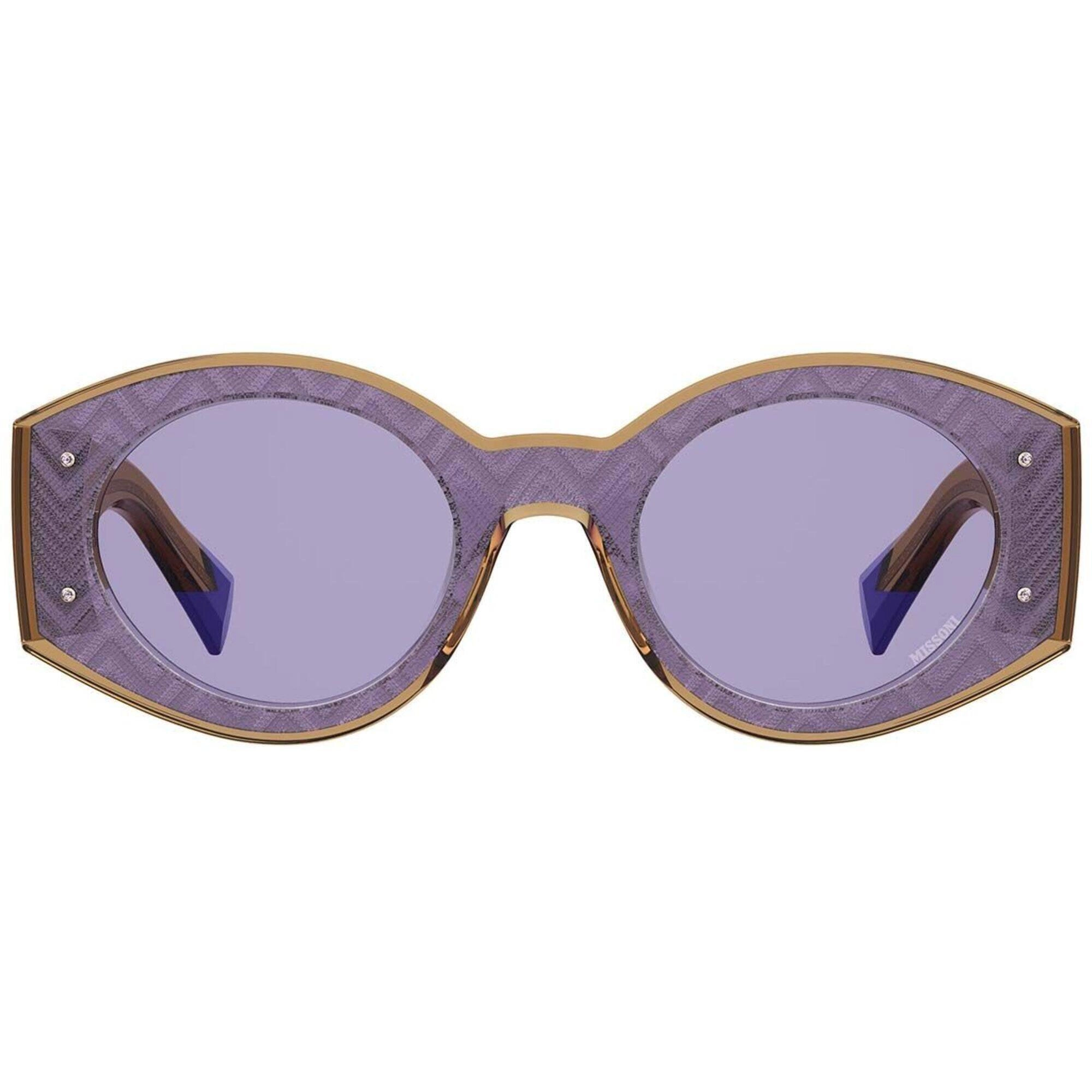 Missoni Women's Sunglasses - Beige Lilac Plastic Cat Eye Frame | MIS 0064/S 0W6O