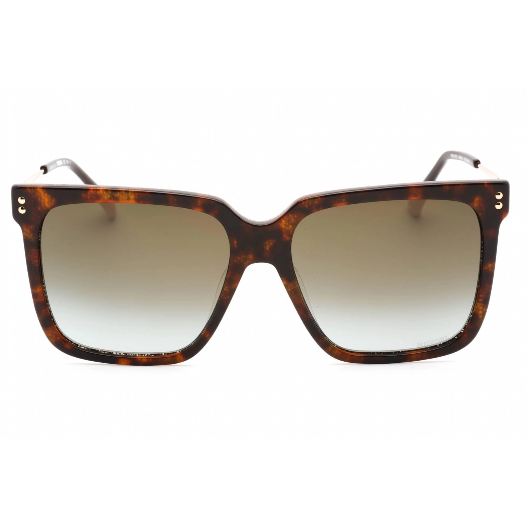 Missoni Women's Sunglasses - Havana Rectangular Brown Shaded Lens | MIS 0107/S 0086 HA