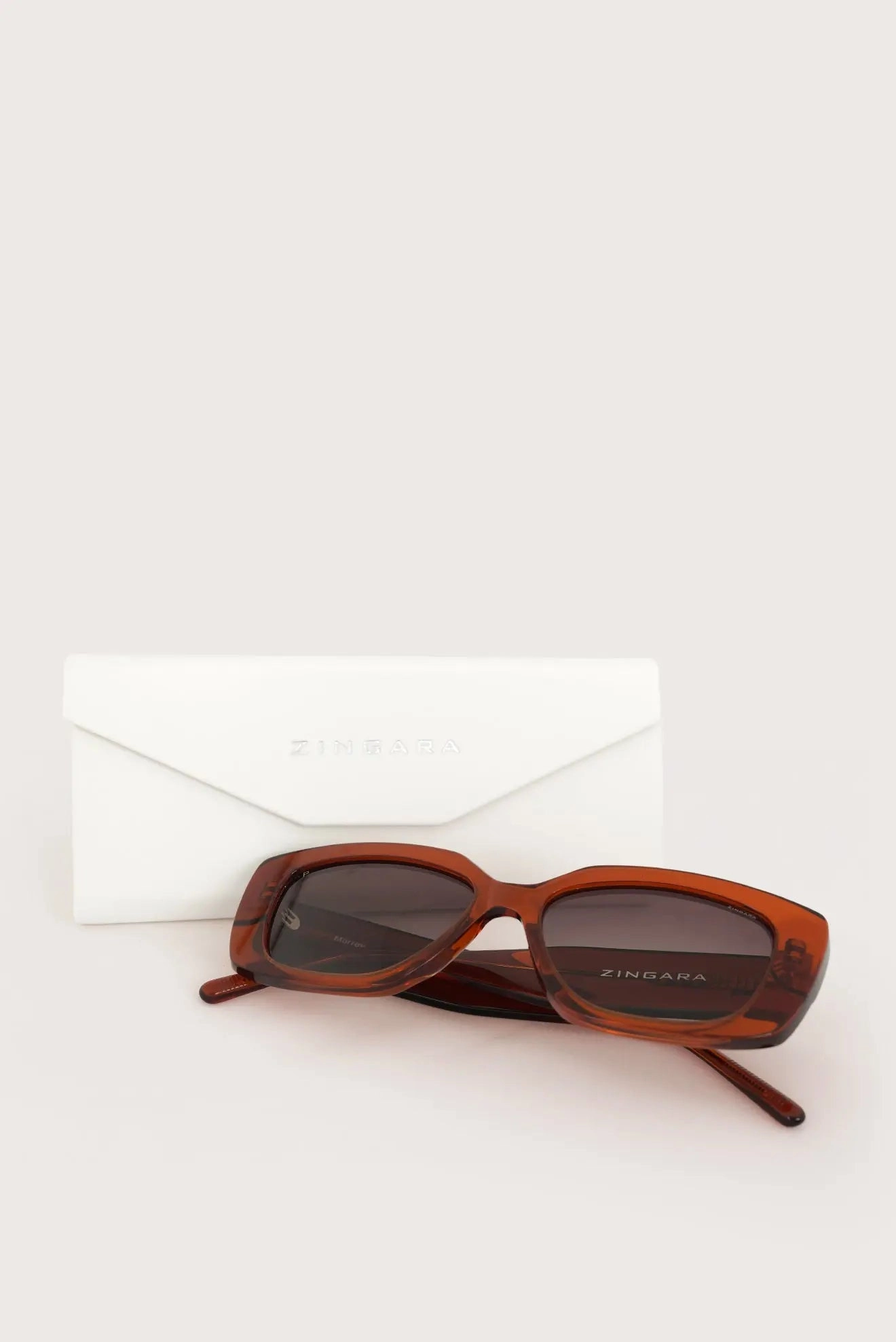 Murray Glasses - Geometric - Translucent Brown