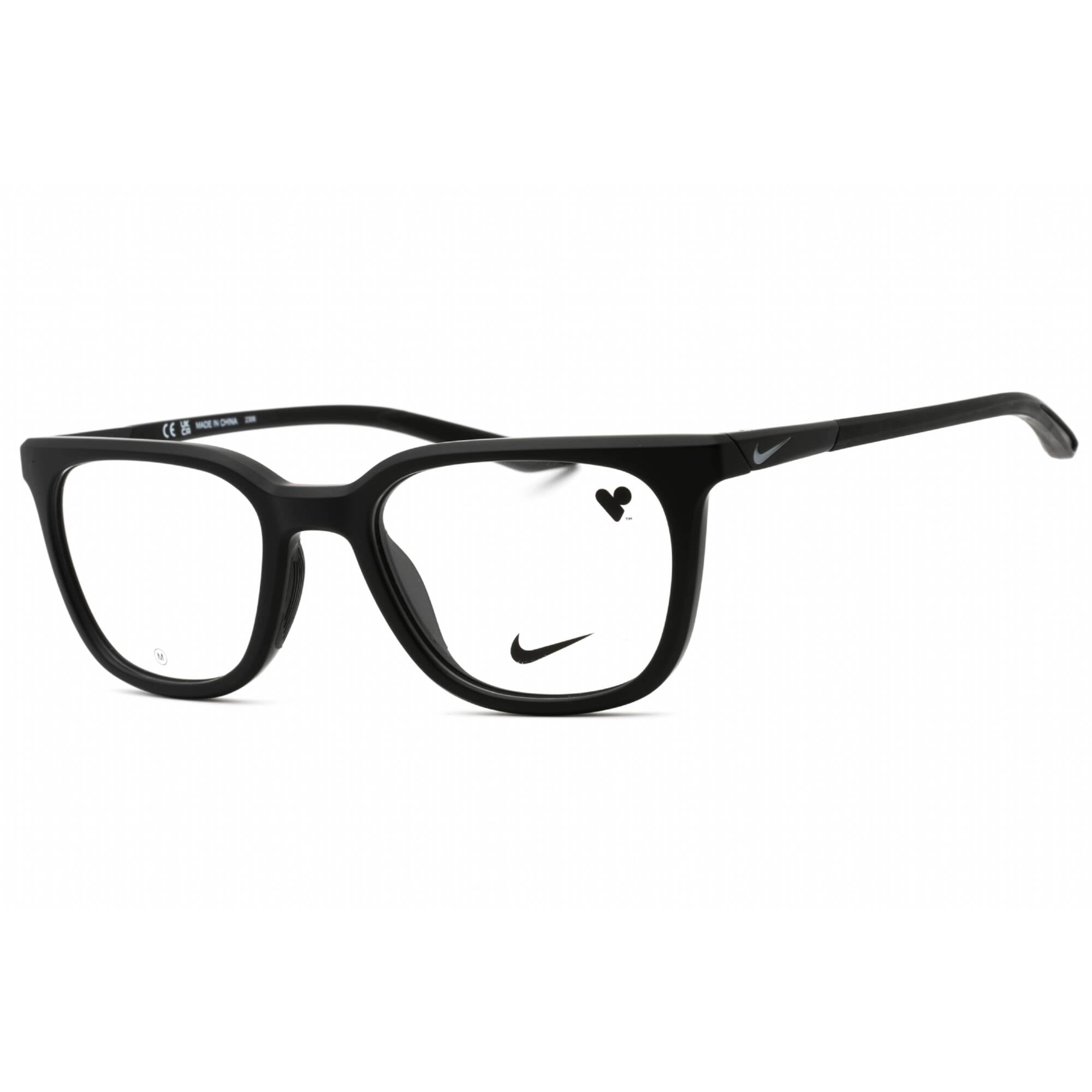 Nike Men's Eyeglasses - Matte Black Plastic Square Full Rim Frame | NIKE 7290 001