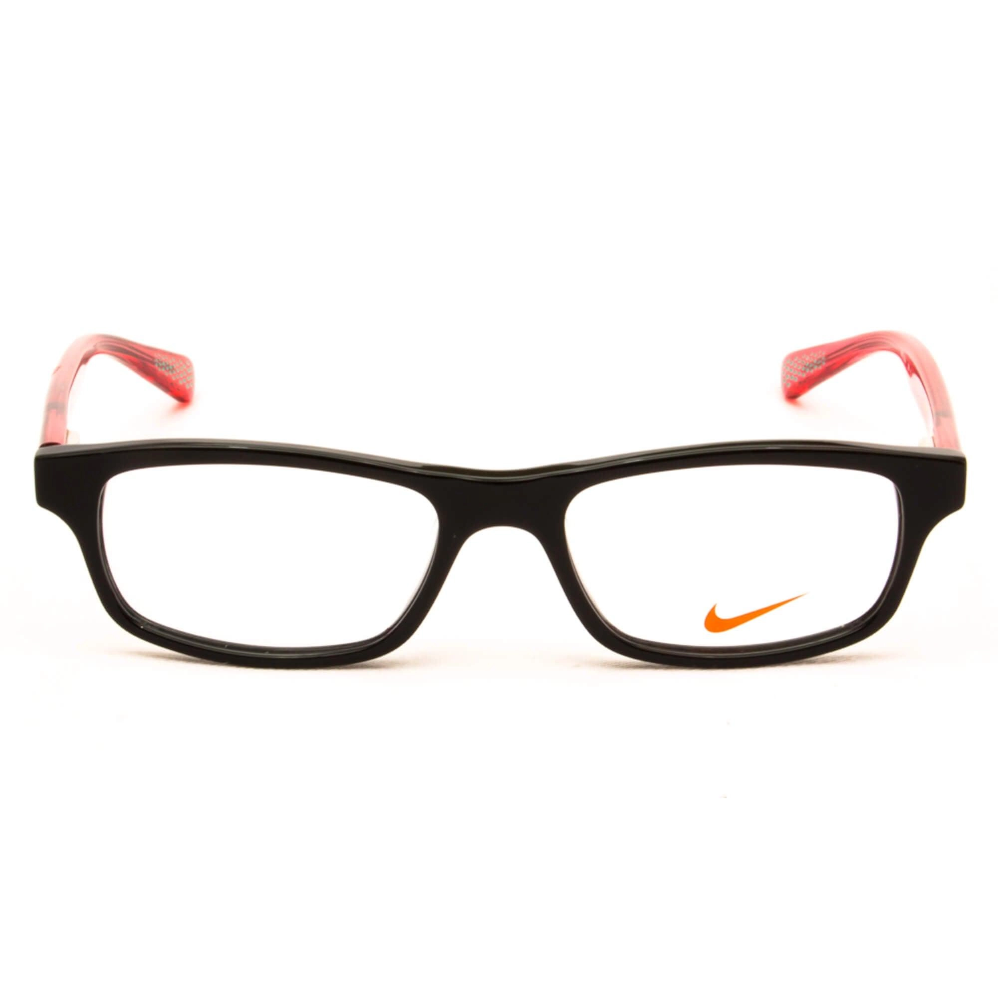 Nike Unisex Eyeglasses - Black Solar Red Rectangular Frame, 46 mm | NIKE 5014 4