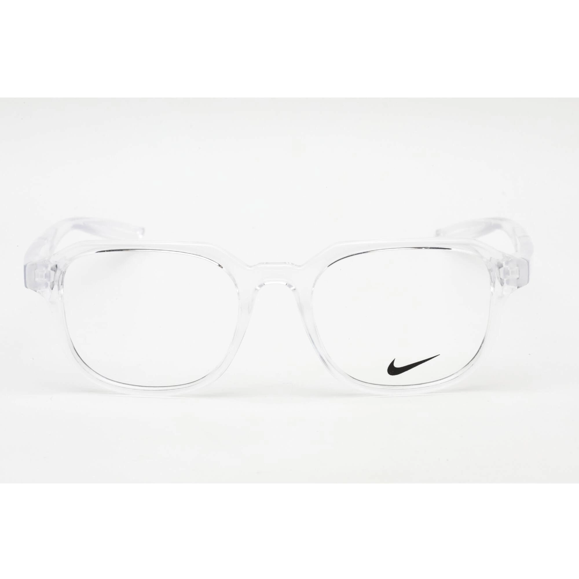 Nike Unisex Eyeglasses - Clear Demo Lens Plastic Square Shape Frame | NIKE 7303 900