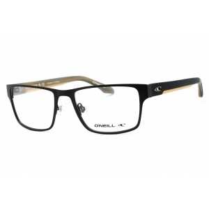 ONeill Men's Eyeglasses - Black/Bone Metal Rectangular Full Rim Frame | ONO-FOSTER 004